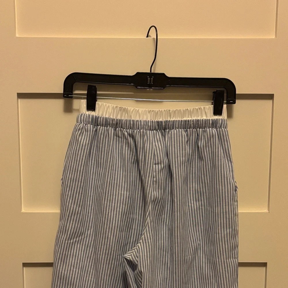 SHEIN Striped Wide Leg Pants in Blue and White - Picture 3 of 4